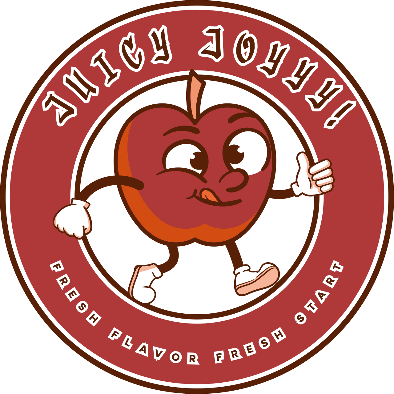 Juicy Joyyy mascot logo